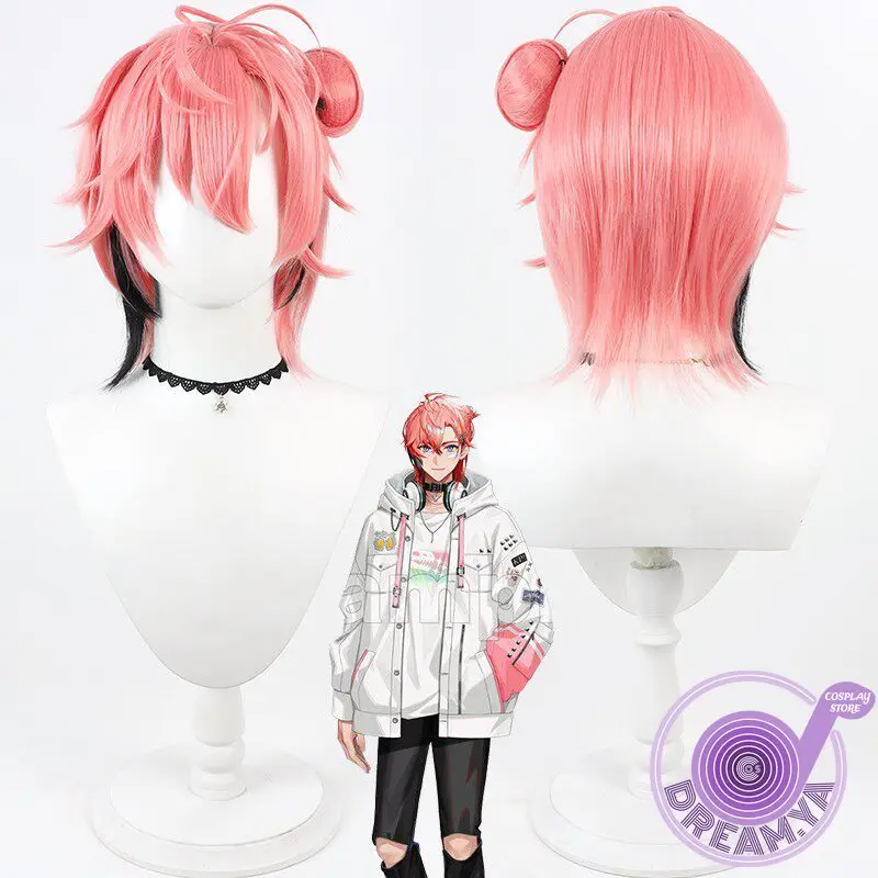 Akagi Wen Cosplay Wig Vtuber Pink Black Short Heat Resistant Synthetic Hair Halloween Party Role Play Carnival + Free Wig Cap
Akagi Wen Cosplay Wig Vtuber Pink Black Short Heat Resistant Synthetic Hair Halloween Party Role Play Carnival + Free Wig Cap