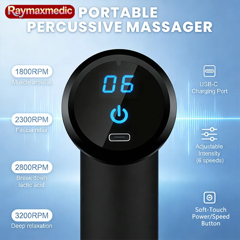 Raymax Portable Fascia Gun Vibration Massage Gun For Body Neck Back Deep Muscle Relaxation Fitness Slimming One Head
Raymax Portable Fascia Gun Vibration Massage Gun For Body Neck Back Deep Muscle Relaxation Fitness Slimming One Head