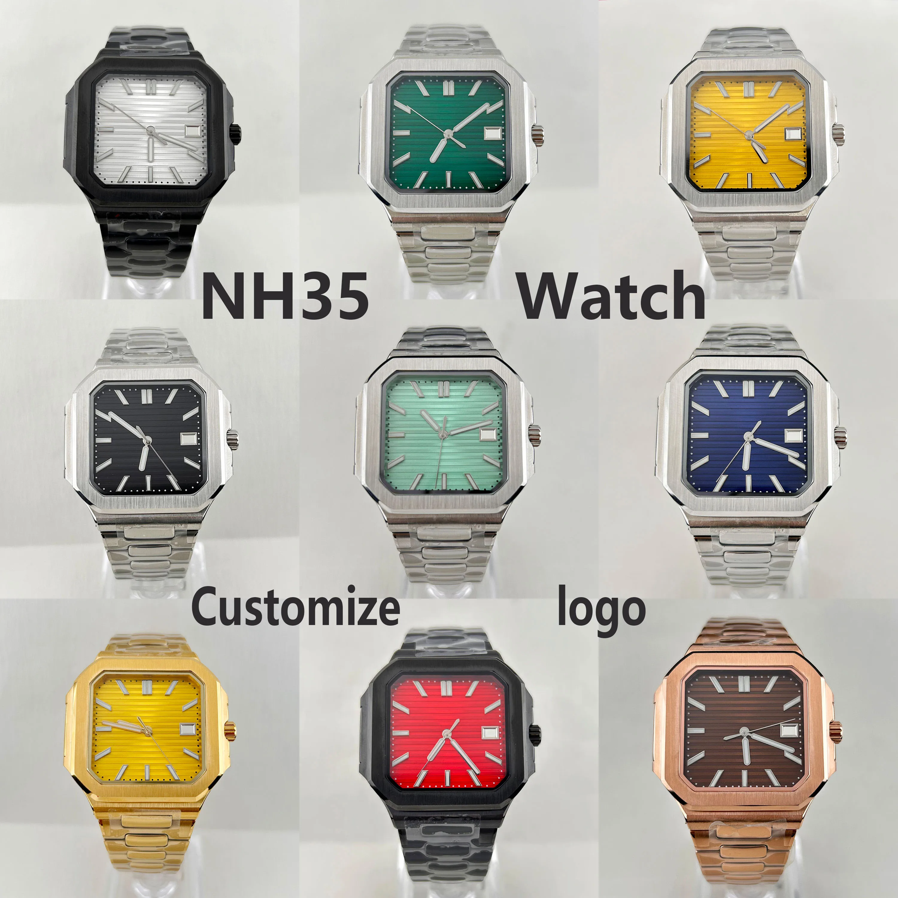 NH35 Watch Men's Watch Square Case Folding Buckle Nau Improved NH35 NH38 Movement Watch
NH35 Watch Men's Watch Square Case Folding Buckle Nau Improved NH35 NH38 Movement Watch