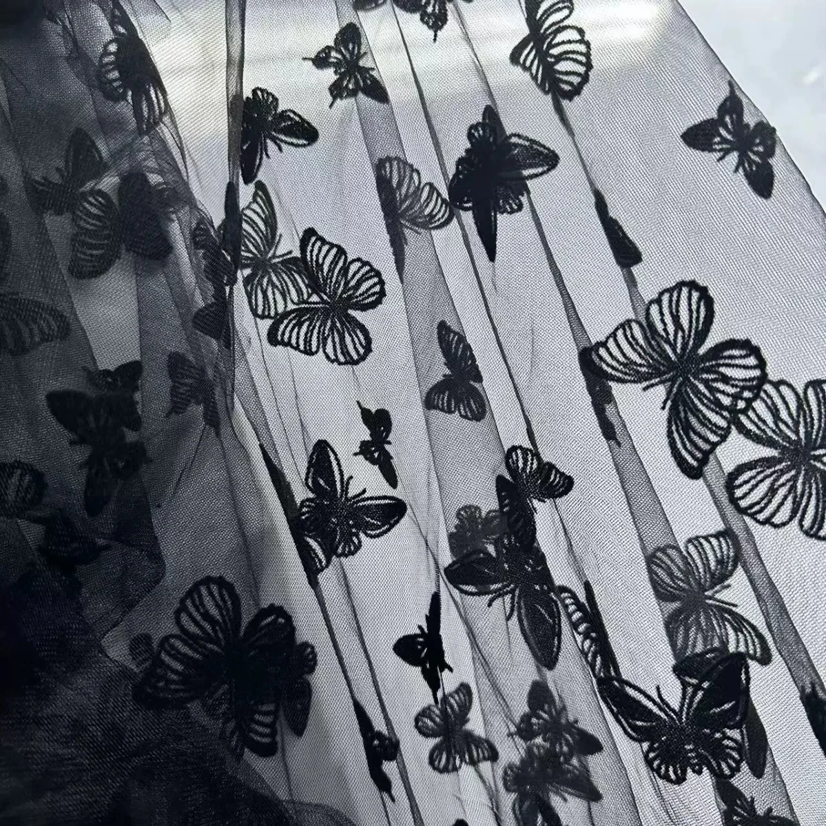 3D Flocked Butterfly Tulle Lace Trim Fabric Thick Mesh Cloth for Kids Skirt Wedding Gown DIY Sewing Decor Accessories
3D Flocked Butterfly Tulle Lace Trim Fabric Thick Mesh Cloth for Kids Skirt Wedding Gown DIY Sewing Decor Accessories