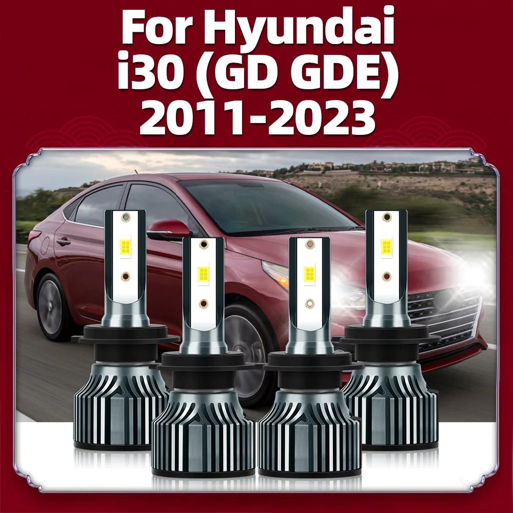 LED Headlights 20000LM 120W CSP 3570 H7 6500K Diode Turbo Bulbs For Hyundai i30 (GD GDE) 2011 2012 2013 2014 2015 2016 2017-2023
LED Headlights 20000LM 120W CSP 3570 H7 6500K Diode Turbo Bulbs For Hyundai i30 (GD GDE) 2011 2012 2013 2014 2015 2016 2017-2023