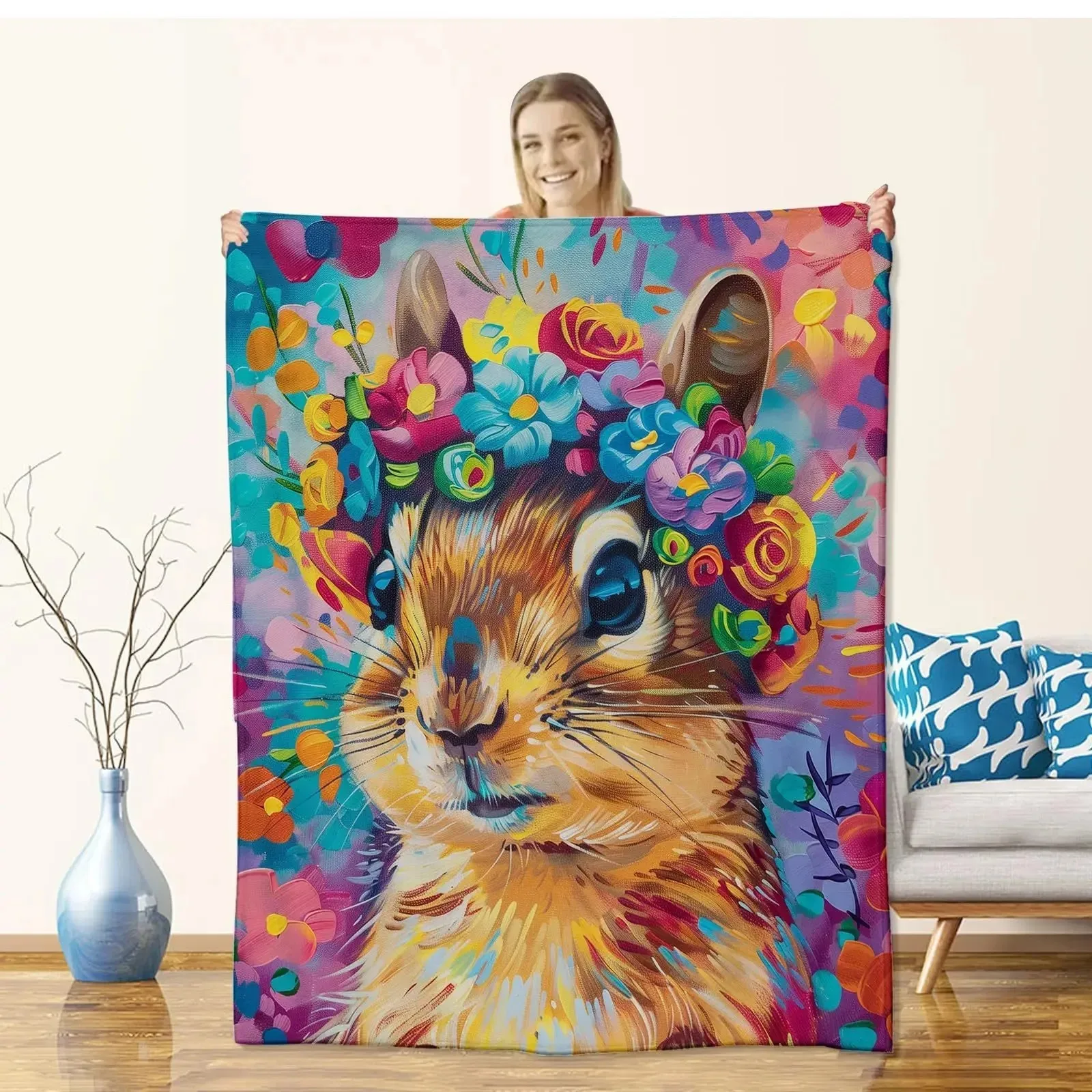 Цветной плед с цветочным принтом на флисе, из полиэстера, для спальни, мягкий, вельветовый, для дивана
Цветной плед с цветочным принтом на флисе, из полиэстера, для спальни, мягкий, вельветовый, для дивана