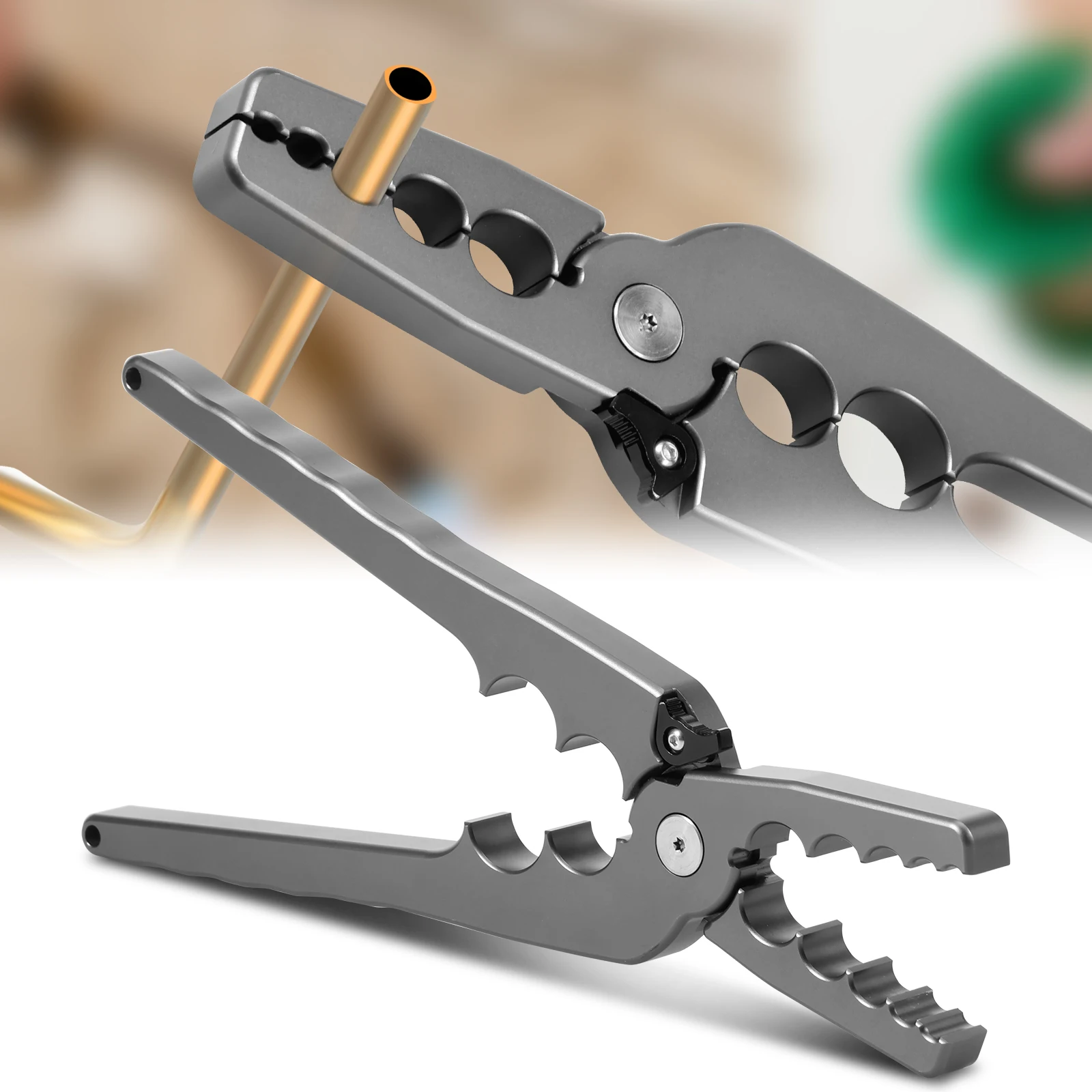 Copper Pipe Repair Pliers 6 Hole with Extended Lever Arm Tube Rounder Tubing Bender 1/4 3/8 1/2 5/8 3/4 7/8 Inch Manual Pliers
Copper Pipe Repair Pliers 6 Hole with Extended Lever Arm Tube Rounder Tubing Bender 1/4 3/8 1/2 5/8 3/4 7/8 Inch Manual Pliers