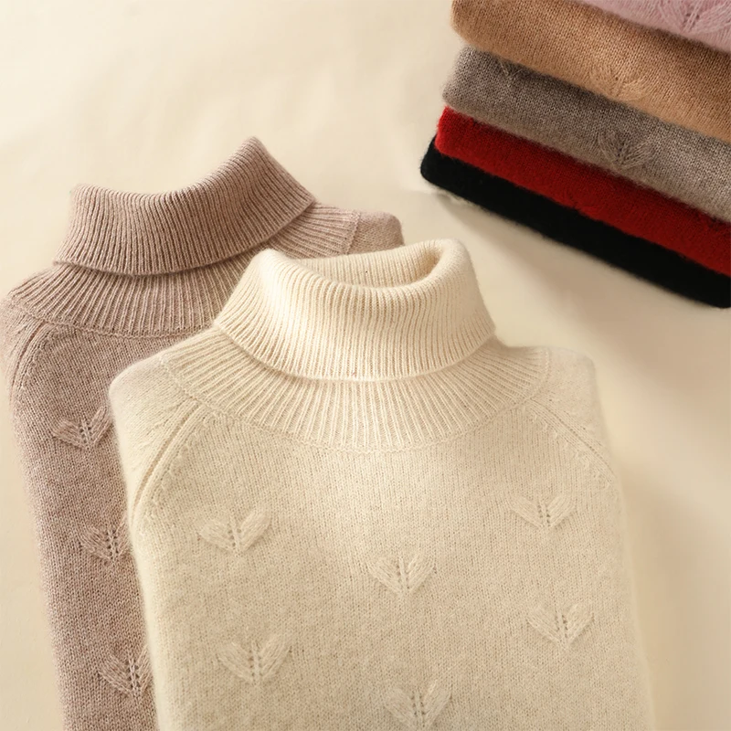 Lapel Sweater Women's Pure Cashmere Love Jacquard Pullover Autumn and Winter Fashion Women's Clothes Solid Color Knit Top
Lapel Sweater Women's Pure Cashmere Love Jacquard Pullover Autumn and Winter Fashion Women's Clothes Solid Color Knit Top