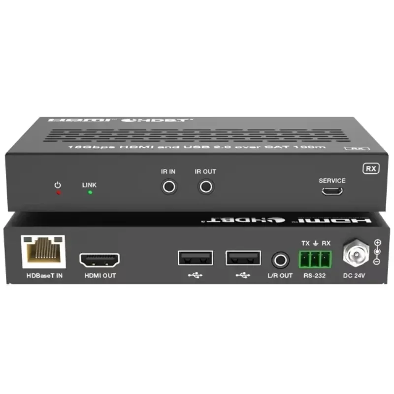 In stock 18Gbps HDMI USB-C Over HDBaseT 3.0 Extender Upto 100m with USB 2.0 Supports API Commands Control for Home Theatre Sys
In stock 18Gbps HDMI USB-C Over HDBaseT 3.0 Extender Upto 100m with USB 2.0 Supports API Commands Control for Home Theatre Sys
