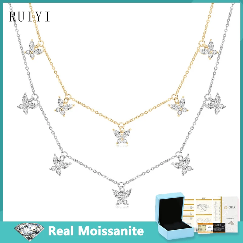 Light Luxury 2/2.5mm All Moissanite Butterfly Design Pendants Necklaces For Women 925 Silver Trendy Fine Jewelry Birthday Gifts
Light Luxury 2/2.5mm All Moissanite Butterfly Design Pendants Necklaces For Women 925 Silver Trendy Fine Jewelry Birthday Gifts