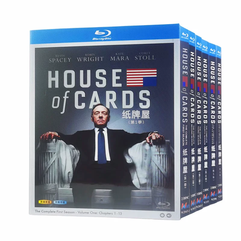 Blu-ray Disc Set for House of Cards Seasons 1-6 Complete Edition 14 Discs High Definition US TV Series
Blu-ray Disc Set for House of Cards Seasons 1-6 Complete Edition 14 Discs High Definition US TV Series