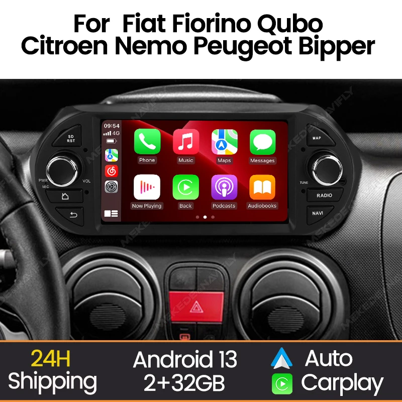 Android 13 Car Radio For Fiat Fiorino Qubo Citroen Nemo Peugeot Bipper 2008 -2017 Multimedia Video Player CarPlay Auto BT GPS
Android 13 Car Radio For Fiat Fiorino Qubo Citroen Nemo Peugeot Bipper 2008 -2017 Multimedia Video Player CarPlay Auto BT GPS
