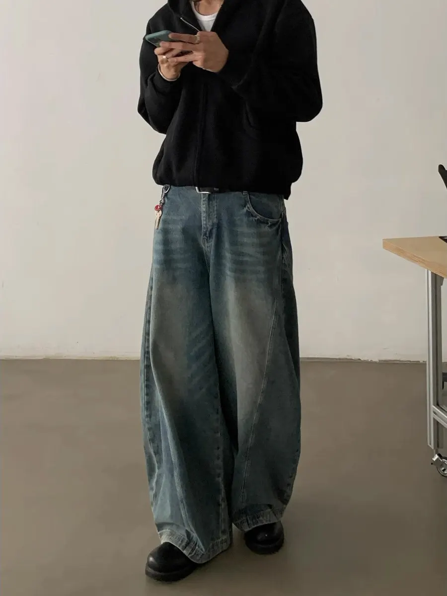 Blue Waed Casual Loose Men's Jeans Vintage Design Water Waed Loose Fit Comfortable Straight Leg Jeans Youth Faion
Blue Waed Casual Loose Men's Jeans Vintage Design Water Waed Loose Fit Comfortable Straight Leg Jeans Youth Faion