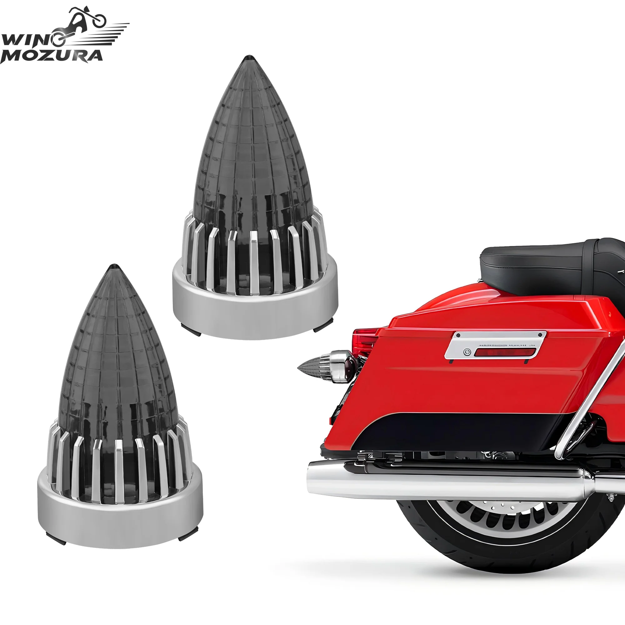 Motorcycle Turn Signal Shell Supersonic Indicator Bullet Lamp Shell For Harley Softail Street Road Glide Fat boy Sportster Dyna
Motorcycle Turn Signal Shell Supersonic Indicator Bullet Lamp Shell For Harley Softail Street Road Glide Fat boy Sportster Dyna