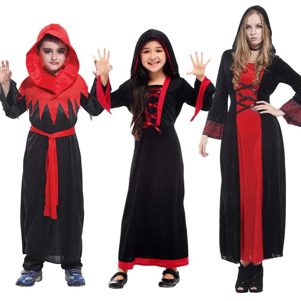 Halloween Adult Witch Vampire/ Ghost /Bat /Devil Costume, Ladies Elegant Goethe Robe, Girls/boy Ball Party Stage Performance Set
Halloween Adult Witch Vampire/ Ghost /Bat /Devil Costume, Ladies Elegant Goethe Robe, Girls/boy Ball Party Stage Performance Set