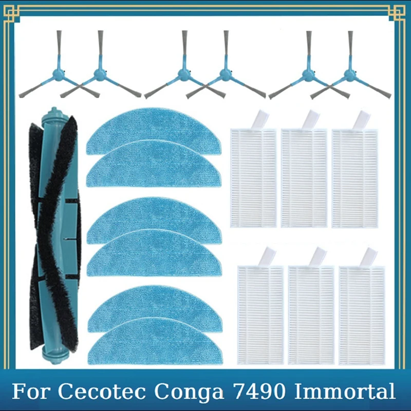 19 шт. для Conga 7490 Immortal Series/8290 Immortal Series вакуумная основная боковая щетка фильтр швабра запасные части
19 шт. для Conga 7490 Immortal Series/8290 Immortal Series вакуумная основная боковая щетка фильтр швабра запасные части