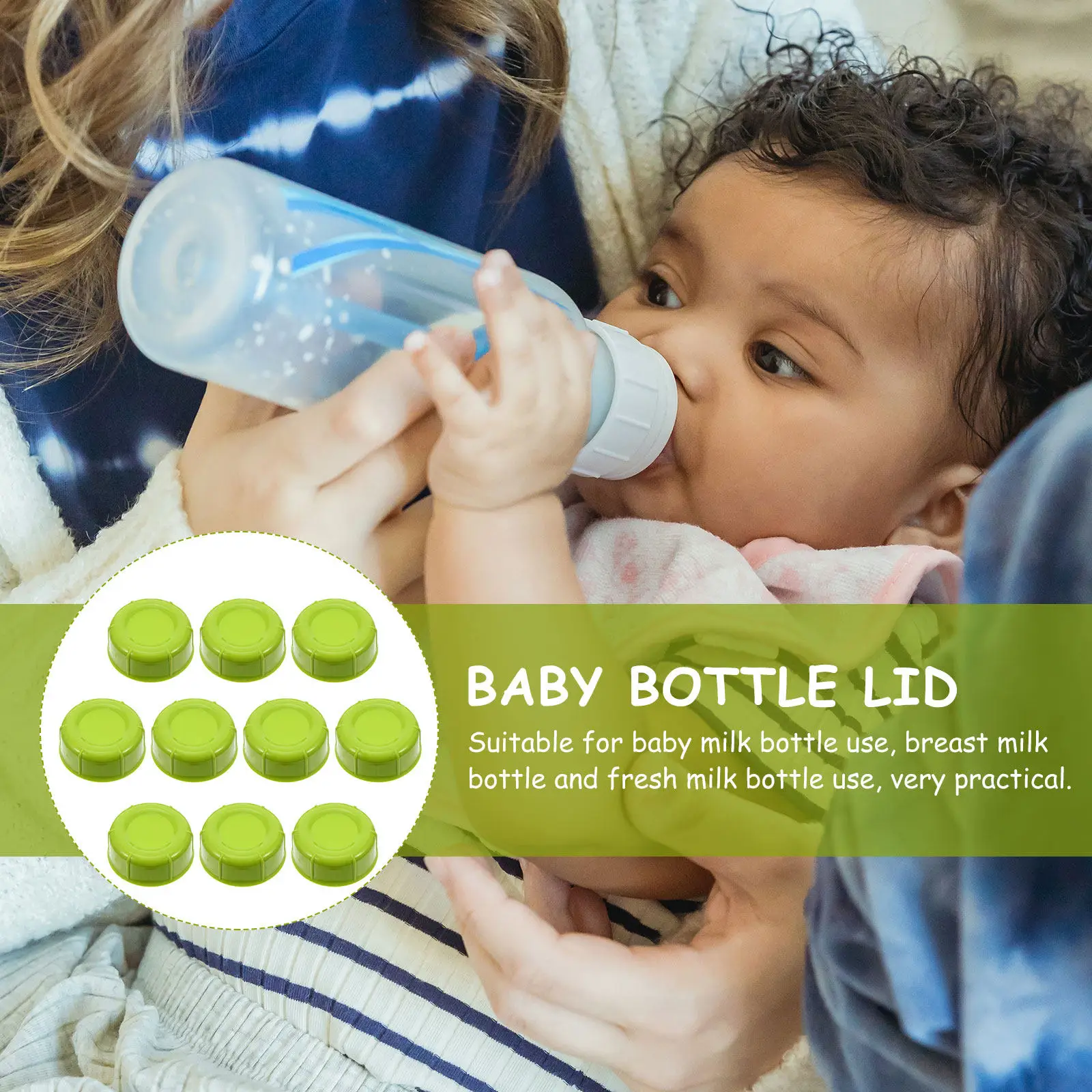 10Pcs Baby Milk Bottle Lid Premium Food Grade PP Cap Heat Resistant Sealing Cap for Breast Milk Bottle Fresh Keeping Travel
10Pcs Baby Milk Bottle Lid Premium Food Grade PP Cap Heat Resistant Sealing Cap for Breast Milk Bottle Fresh Keeping Travel