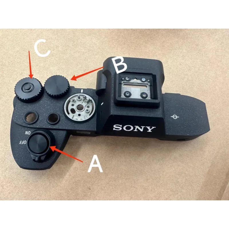 Parts for Sony ILCE-a74 A7M4 exposure compensation, top cover turntable shutter switch, power button
Parts for Sony ILCE-a74 A7M4 exposure compensation, top cover turntable shutter switch, power button