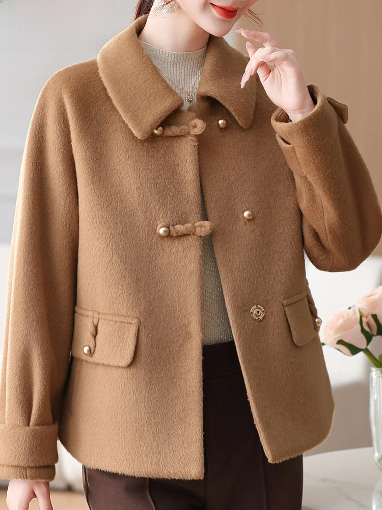 Double-Sided Woolen ort Coat Autumn Winter New Sle Korean Faion Middle-Aged Women's Outerwear Polyester Fiber Button De...
Double-Sided Woolen ort Coat Autumn Winter New Sle Korean Faion Middle-Aged Women's Outerwear Polyester Fiber Button De...