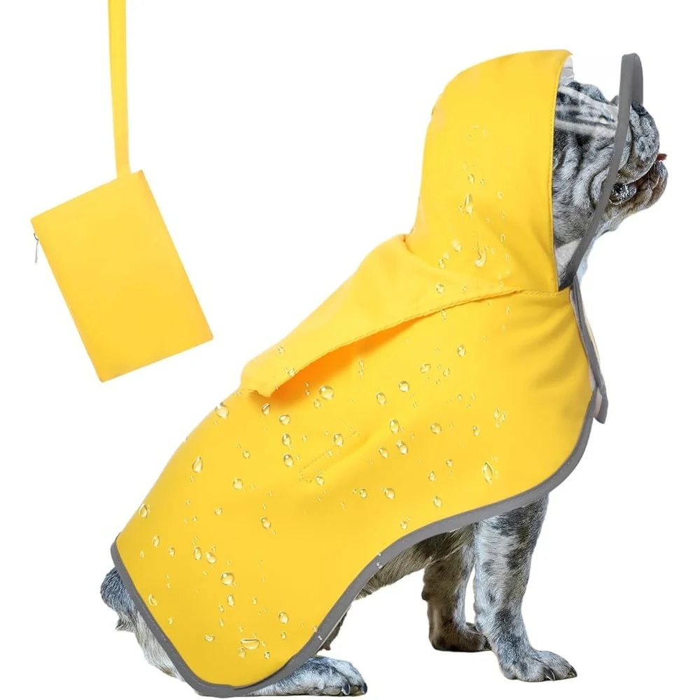 Adjustable Waterproof Dog Raincoat with Transparent Hood Reflective Safety Pocket Small Medium Dogs Puppies Outdoor Travel
Adjustable Waterproof Dog Raincoat with Transparent Hood Reflective Safety Pocket Small Medium Dogs Puppies Outdoor Travel