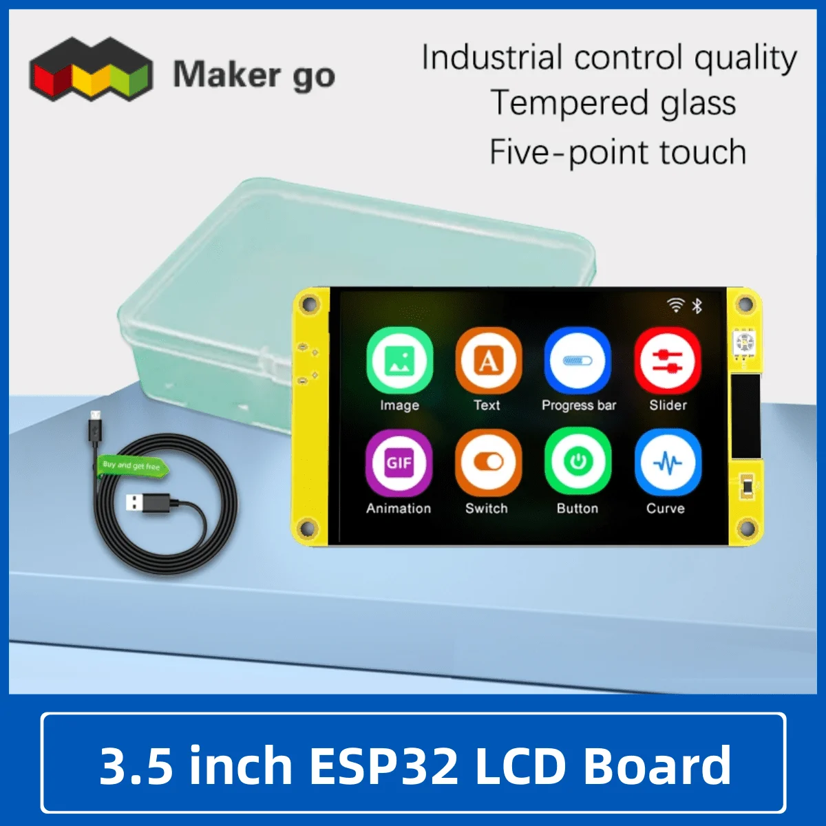 3,5-дюймовый смарт-экран, ЖК-TFT-модуль, емкостный сенсорный ESP32 Arduino LVGL, WIFI и Bluetooth, макетная плата 320*480
3,5-дюймовый смарт-экран, ЖК-TFT-модуль, емкостный сенсорный ESP32 Arduino LVGL, WIFI и Bluetooth, макетная плата 320*480