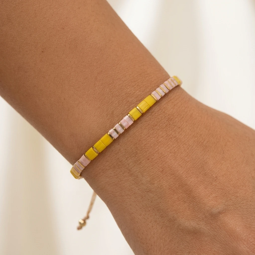 1PCS Bohemian Style Adjustable TL Glass Bead Bracelet Unisex Daily Festival Wear Perfect Jewelry Accessory
1PCS Bohemian Style Adjustable TL Glass Bead Bracelet Unisex Daily Festival Wear Perfect Jewelry Accessory