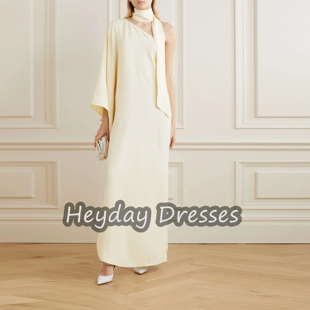 Heyday Crepe One-shoulder A-line Saudi Simple Prom Gown Ruffle Arab Ankle Length Formal Evening Party Dresses For Women 2023
Heyday Crepe One-shoulder A-line Saudi Simple Prom Gown Ruffle Arab Ankle Length Formal Evening Party Dresses For Women 2023