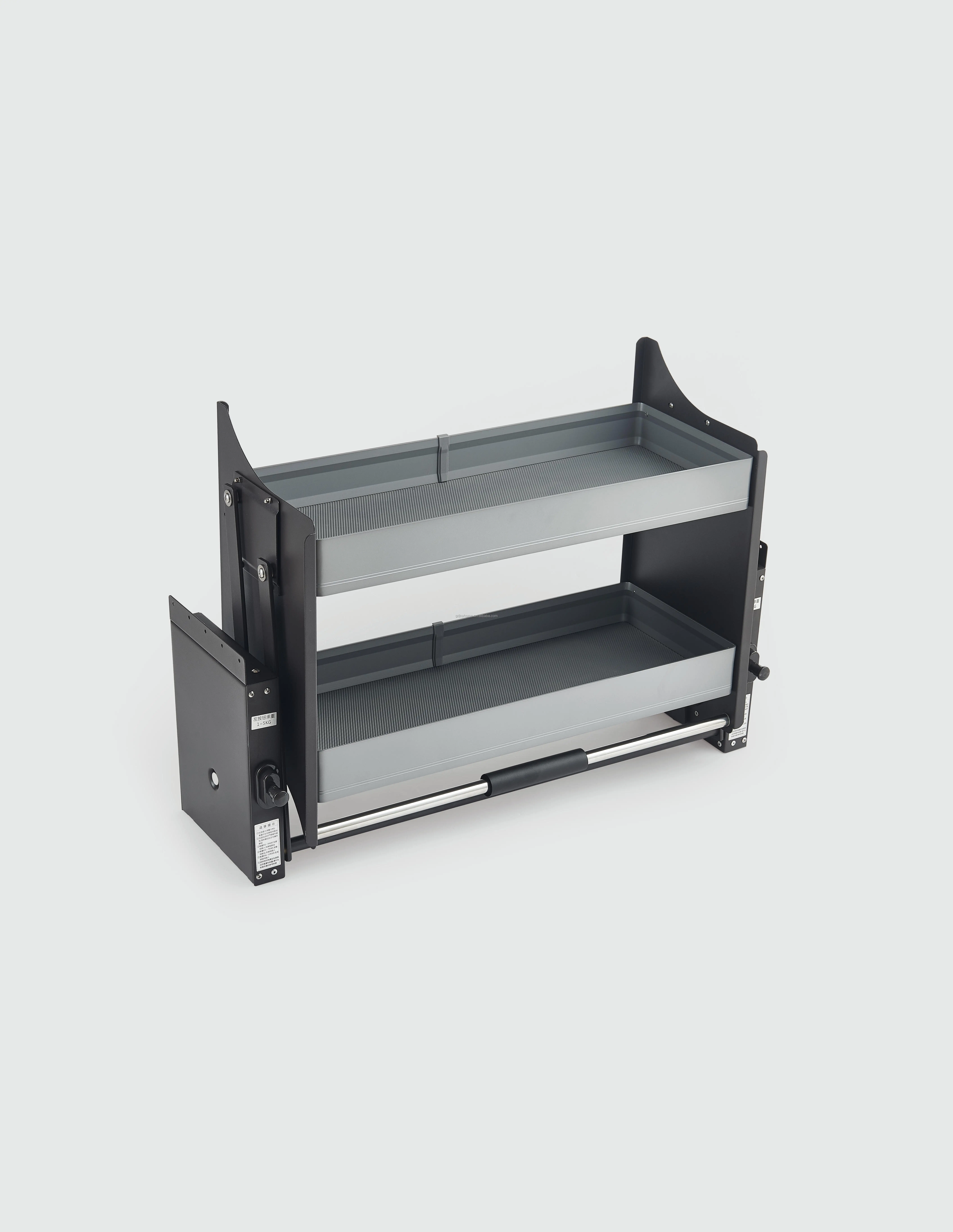 Mars 2-Tier Modern Design Plate Type Aluminum Soft Pull Drawer Baskets Plate Type Aluminum Soft Pull Basket Lift for Organizer
Mars 2-Tier Modern Design Plate Type Aluminum Soft Pull Drawer Baskets Plate Type Aluminum Soft Pull Basket Lift for Organizer