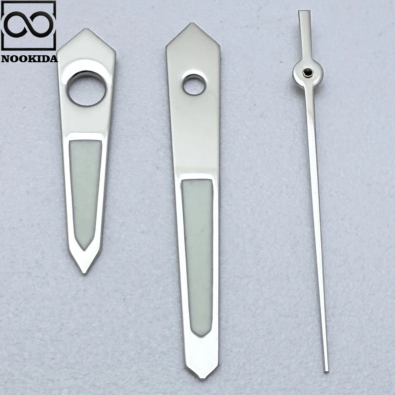 NOOKIDA Silver Simple Polished Hands Green Luminous for Japan NH35/NH36/4R/7S Automatic Movement Mechanical Watch Accessories
NOOKIDA Silver Simple Polished Hands Green Luminous for Japan NH35/NH36/4R/7S Automatic Movement Mechanical Watch Accessories