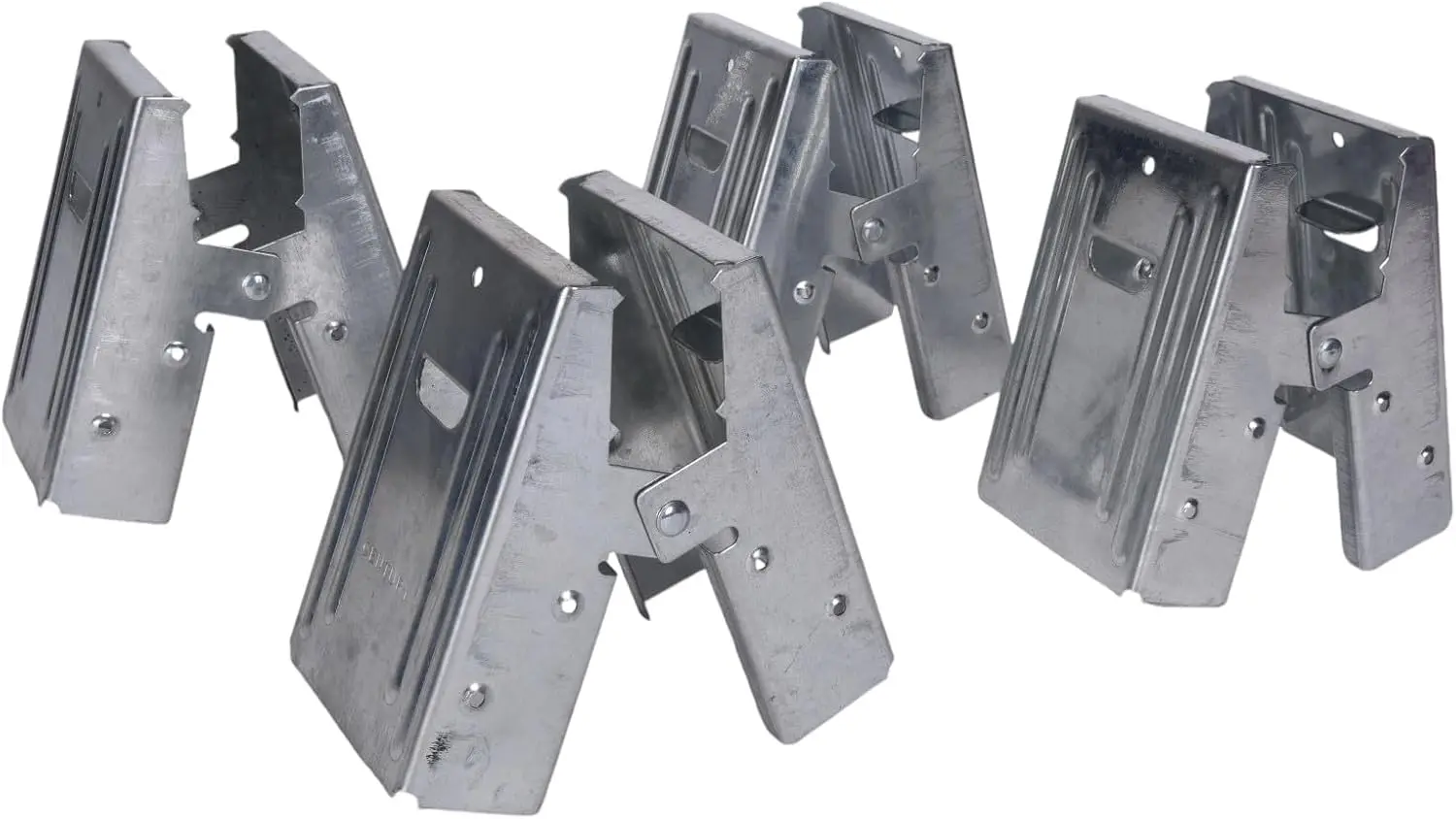 Heavy Duty Sawhorse Brackets Set of 4 - Rust Resistant Galvanized Steel, 400lbs Capacity, for 2x4 Lumber, Easy Assembly
Heavy Duty Sawhorse Brackets Set of 4 - Rust Resistant Galvanized Steel, 400lbs Capacity, for 2x4 Lumber, Easy Assembly