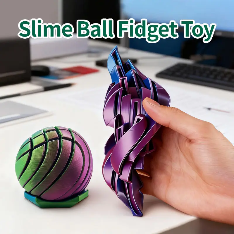 Innovative Twistsphere Slime Ball Fidget Toy 3D Printed Liquid Flow Rotating Design Anti-Stress Portable Sensory Toy Kids Adults
Innovative Twistsphere Slime Ball Fidget Toy 3D Printed Liquid Flow Rotating Design Anti-Stress Portable Sensory Toy Kids Adults
