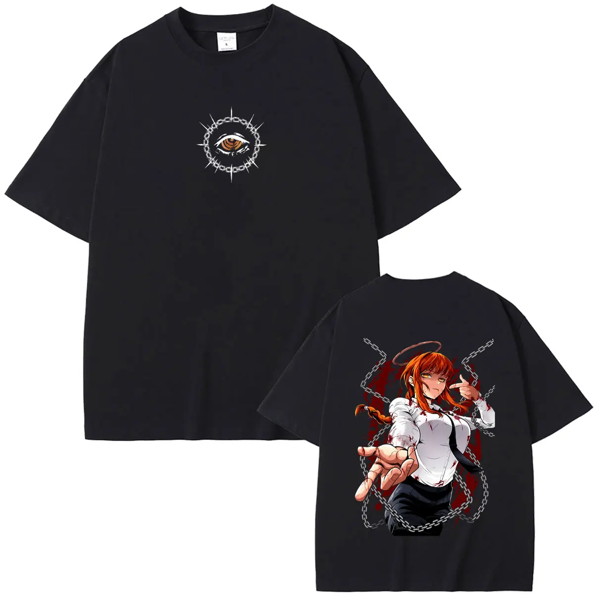 Anime Chainsaw Man Graphic T-shirt Retro Cartoon Makima Merch T Shirts Men Women Manga Fashion Oversized Crewneck Tshirt Tops
Anime Chainsaw Man Graphic T-shirt Retro Cartoon Makima Merch T Shirts Men Women Manga Fashion Oversized Crewneck Tshirt Tops