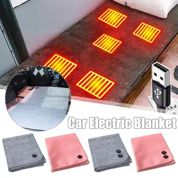 USB Electric Blankets Mat Electric Heating Pad Thermostat Heating Insulation Heated Warm Cushion 5V Outdoor Camping Sleep Sheet