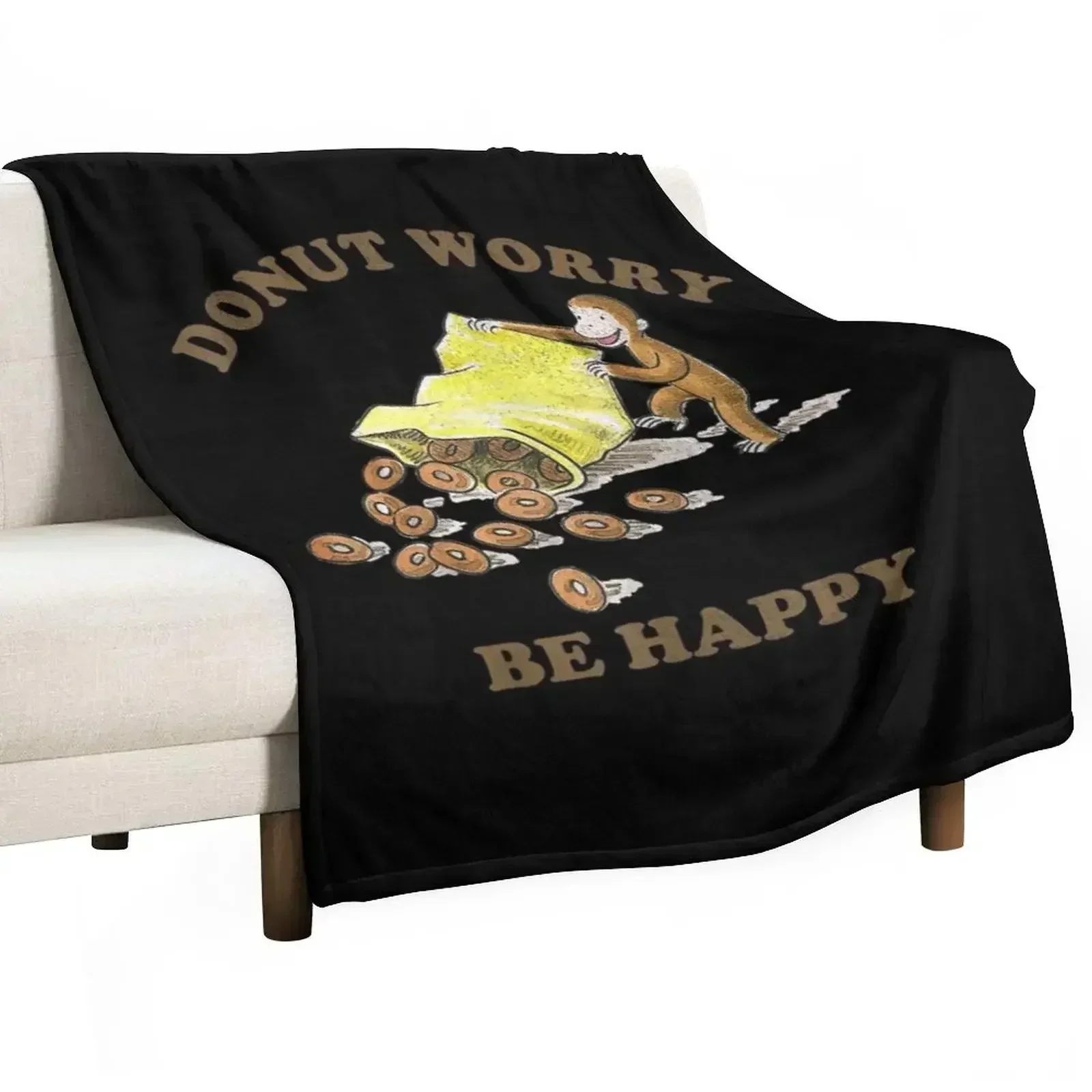 Curious George Donut Worry Be Happy Bag Of Donuts Throw Blanket Fluffy Cozy Throw Blanket for Home Decor
Curious George Donut Worry Be Happy Bag Of Donuts Throw Blanket Fluffy Cozy Throw Blanket for Home Decor