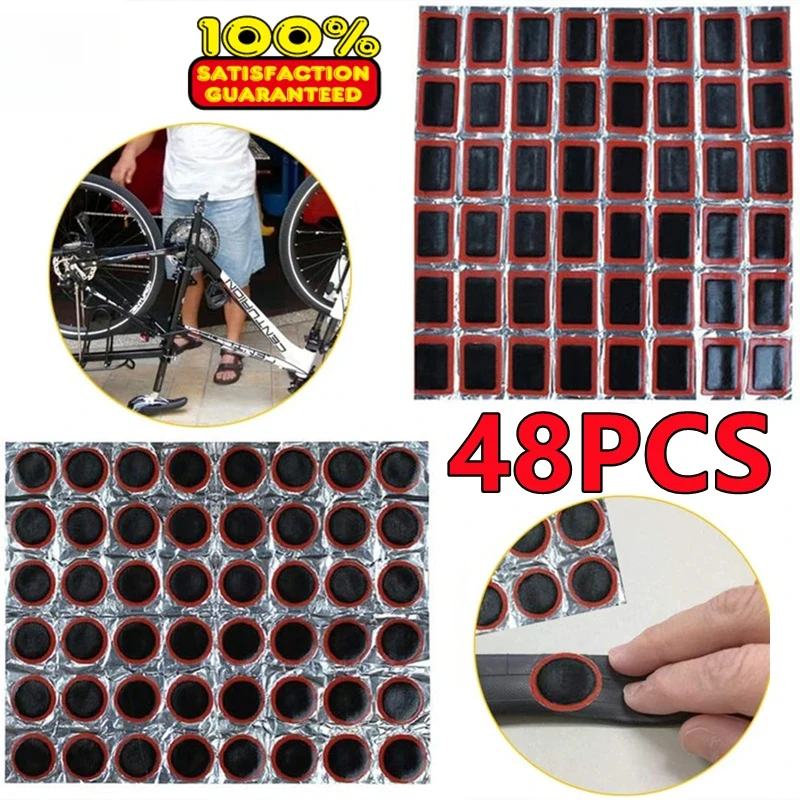 New 48pcs Tire Patch Rubber Bike Tyre Repair Pad Portable Tire Inner Tube Pad Round Square Bicycle Repair Tools Accessory
New 48pcs Tire Patch Rubber Bike Tyre Repair Pad Portable Tire Inner Tube Pad Round Square Bicycle Repair Tools Accessory