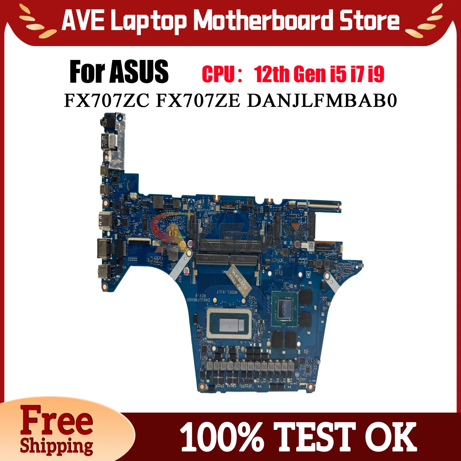DANJLFMBAB0 Laptop Motherboard For ASUS TUF Gaming FX707ZC FX707ZE FX707ZF FX507Z Mainboard With 12th Gen i5 i7 i9 tests OK stk
DANJLFMBAB0 Laptop Motherboard For ASUS TUF Gaming FX707ZC FX707ZE FX707ZF FX507Z Mainboard With 12th Gen i5 i7 i9 tests OK stk