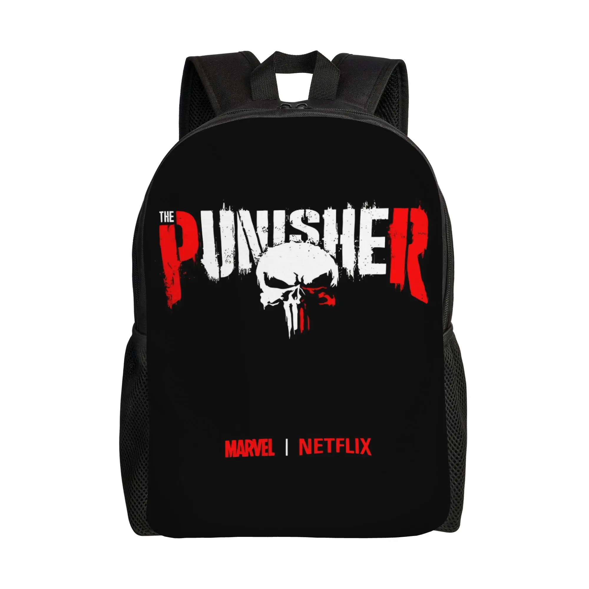 Back to school season Punisher Backpack Marvel High School Students Lightweight Backpack
Back to school season Punisher Backpack Marvel High School Students Lightweight Backpack