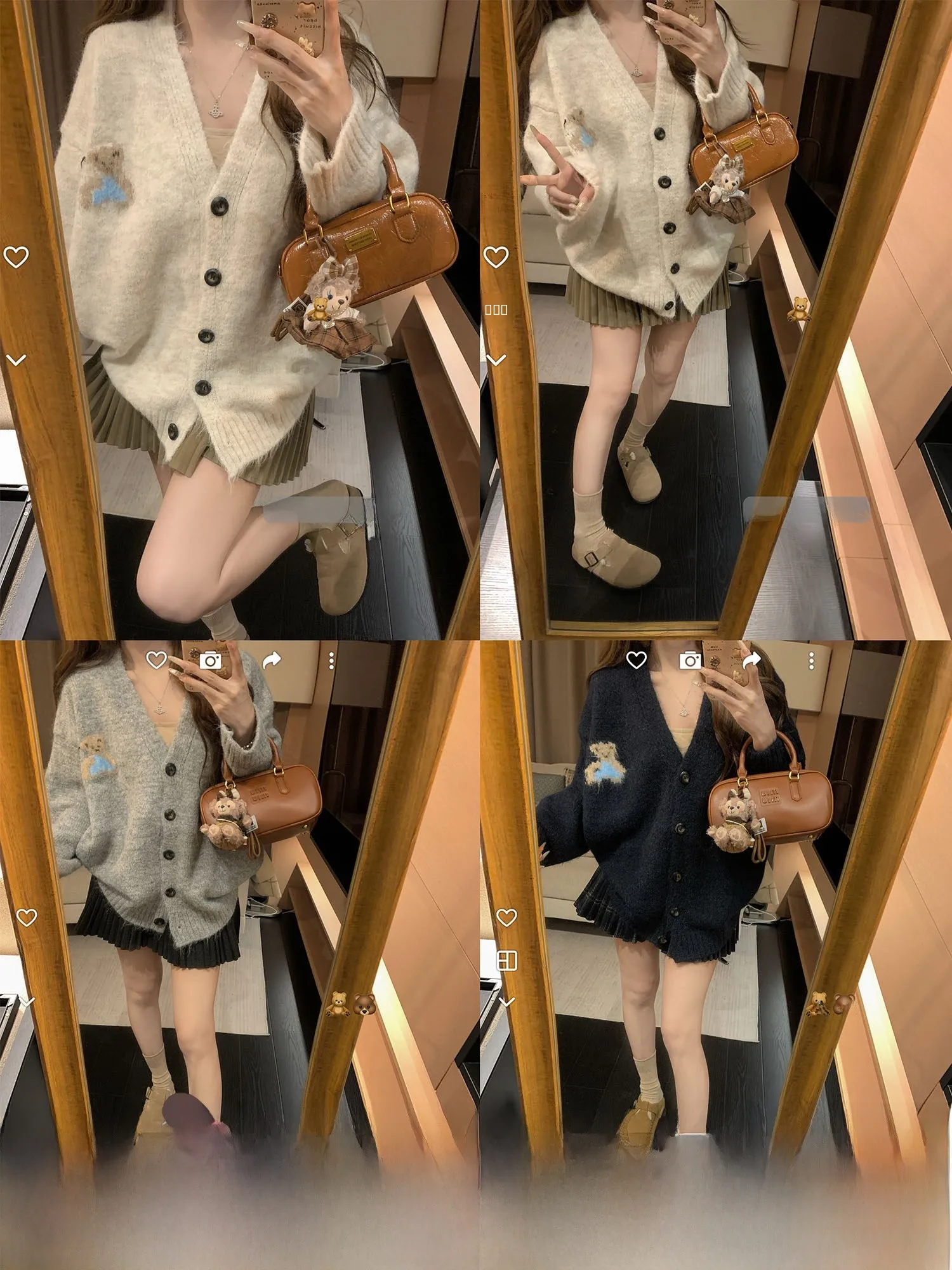 DDXZ корейский кардиган с V-Ne на одной пуговице, открытый кардиган, вязаный свитер, синий вышитый медведь, свободная повседневная одежда для женщин
DDXZ корейский кардиган с V-Ne на одной пуговице, открытый кардиган, вязаный свитер, синий вышитый медведь, свободная повседневная одежда для женщин