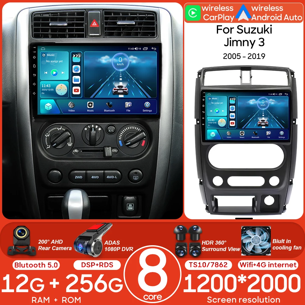 Автомобильный мультимедийный видеоплеер на базе Android для Suzuki Jimny 3 2005-2019, Carplay, автонавигация, GPS, стерео, Wi-Fi, 2din
Автомобильный мультимедийный видеоплеер на базе Android для Suzuki Jimny 3 2005-2019, Carplay, автонавигация, GPS, стерео, Wi-Fi, 2din