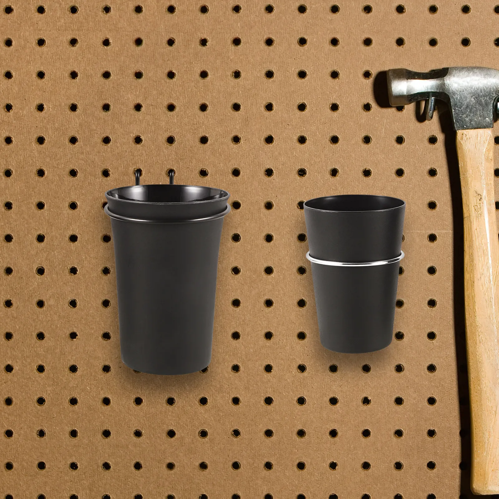 2Pcs Pegboard Cup Holders Black Hanging Storage Pegboard Organizer Multi-Function Tool Organizer Hardware Storage
2Pcs Pegboard Cup Holders Black Hanging Storage Pegboard Organizer Multi-Function Tool Organizer Hardware Storage