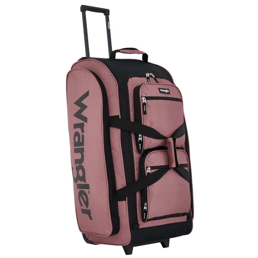 30-inch Large Checked Multi-Pocket Upright Rolling Duffel Bag for Travel Dusty Rose
30-inch Large Checked Multi-Pocket Upright Rolling Duffel Bag for Travel Dusty Rose