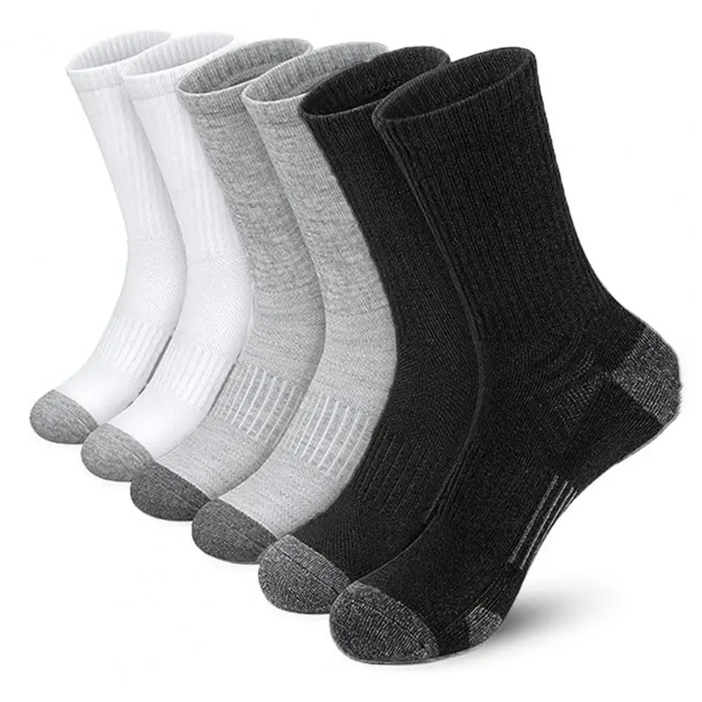 5 Pairs Men Sports Socks Breathable Athletic Crew Socks Color Block Stretchy Cushioned Socks For Workout Jogging Exercise
5 Pairs Men Sports Socks Breathable Athletic Crew Socks Color Block Stretchy Cushioned Socks For Workout Jogging Exercise