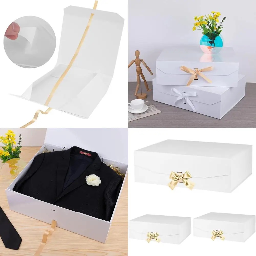 Большая белая подарочная коробка с магнитной застежкой и лентой, идеально подходит для предложения руки и сердца жениху и свадебных платьев
Большая белая подарочная коробка с магнитной застежкой и лентой, идеально подходит для предложения руки и сердца жениху и свадебных платьев