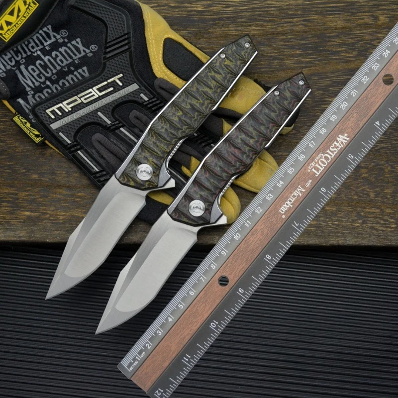 New Outdoor Camping Folding Knife D2 Blade G10 Handle Pocket Survival Hunting Utility Fruit Knives EDC Tools
New Outdoor Camping Folding Knife D2 Blade G10 Handle Pocket Survival Hunting Utility Fruit Knives EDC Tools