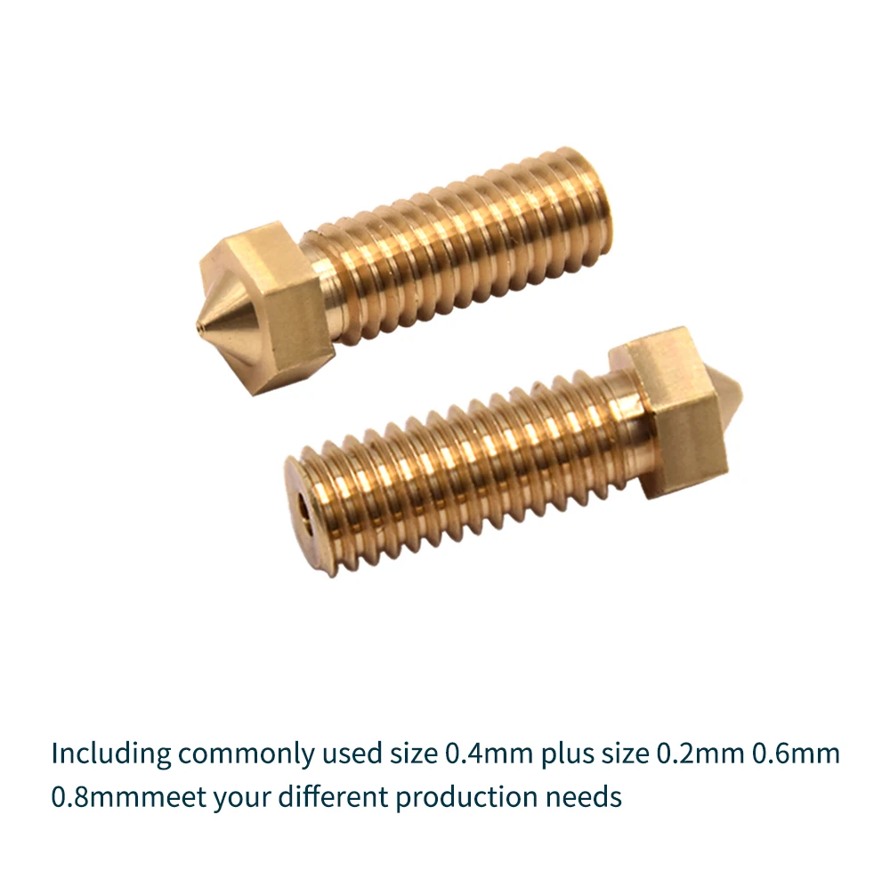 5PCS 3D Printer Original Volcano Brass Nozzle 0.2/0.3/0.4/0.6/0.8/1.0/1.2mm For Sidewinder X1 X2& Genius Pro High Flow
5PCS 3D Printer Original Volcano Brass Nozzle 0.2/0.3/0.4/0.6/0.8/1.0/1.2mm For Sidewinder X1 X2& Genius Pro High Flow