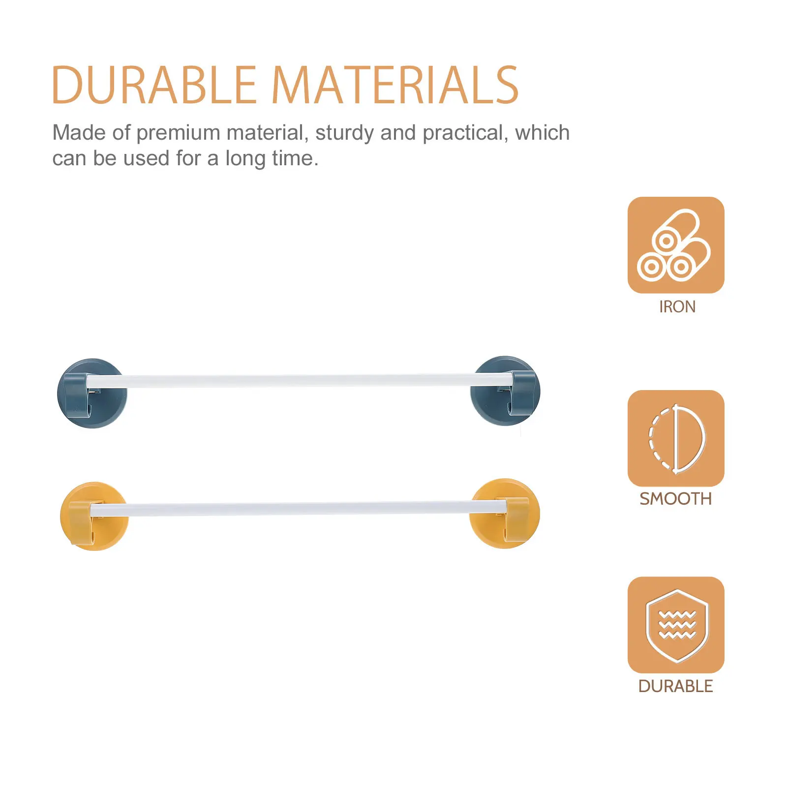 2Pcs Household Towel Racks Stylish and No Drill Installation Perfect for Kitchen and Bath Hand Towel Stand 
2Pcs Household Towel Racks Stylish and No Drill Installation Perfect for Kitchen and Bath Hand Towel Stand