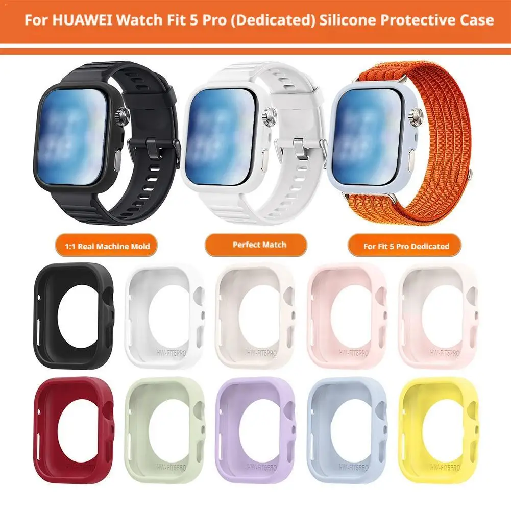 For Huawei Watch Fit 5/Pro Accessories: Soft, Shock-absorbing Protective Bumper Frame Cover
For Huawei Watch Fit 5/Pro Accessories: Soft, Shock-absorbing Protective Bumper Frame Cover
