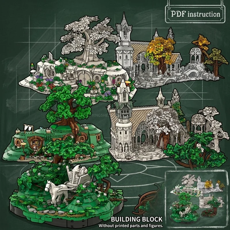 Набор для расширения ландшафтного дизайна MOC Architecture для диорамы 10316 10354: Детали для обновления лесных деревьев, ТОЛЬКО строительные блоки и кольца для игрушек
Набор для расширения ландшафтного дизайна MOC Architecture для диорамы 10316 10354: Детали для обновления лесных деревьев, ТОЛЬКО строительные блоки и кольца для игрушек