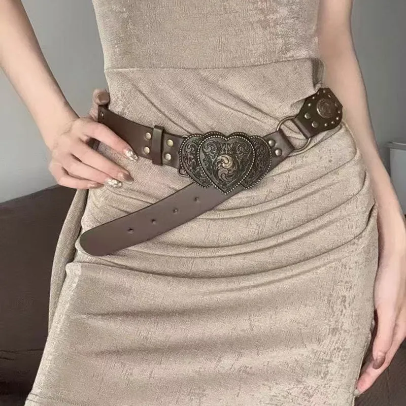New 2026 Y2K Vintage Engraved Wide Belt Fashionable Retro Style for Stylish Look
New 2026 Y2K Vintage Engraved Wide Belt Fashionable Retro Style for Stylish Look