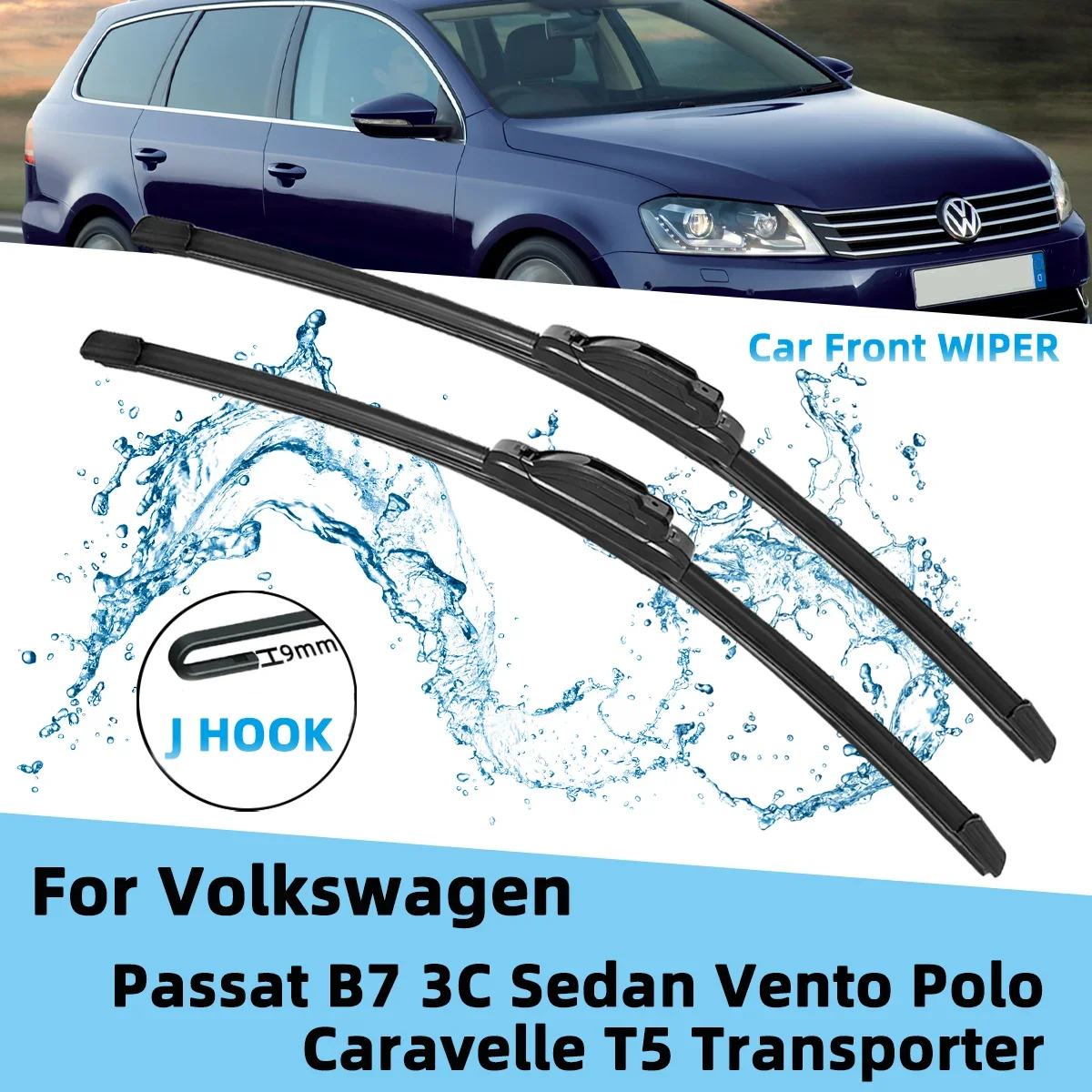 Front Wiper Accessorie Double Rubber Car Wipers for Volkswagen Passat B7 3C Sedan Vento Polo Caravelle T5 Transporter 2006-2017
Front Wiper Accessorie Double Rubber Car Wipers for Volkswagen Passat B7 3C Sedan Vento Polo Caravelle T5 Transporter 2006-2017