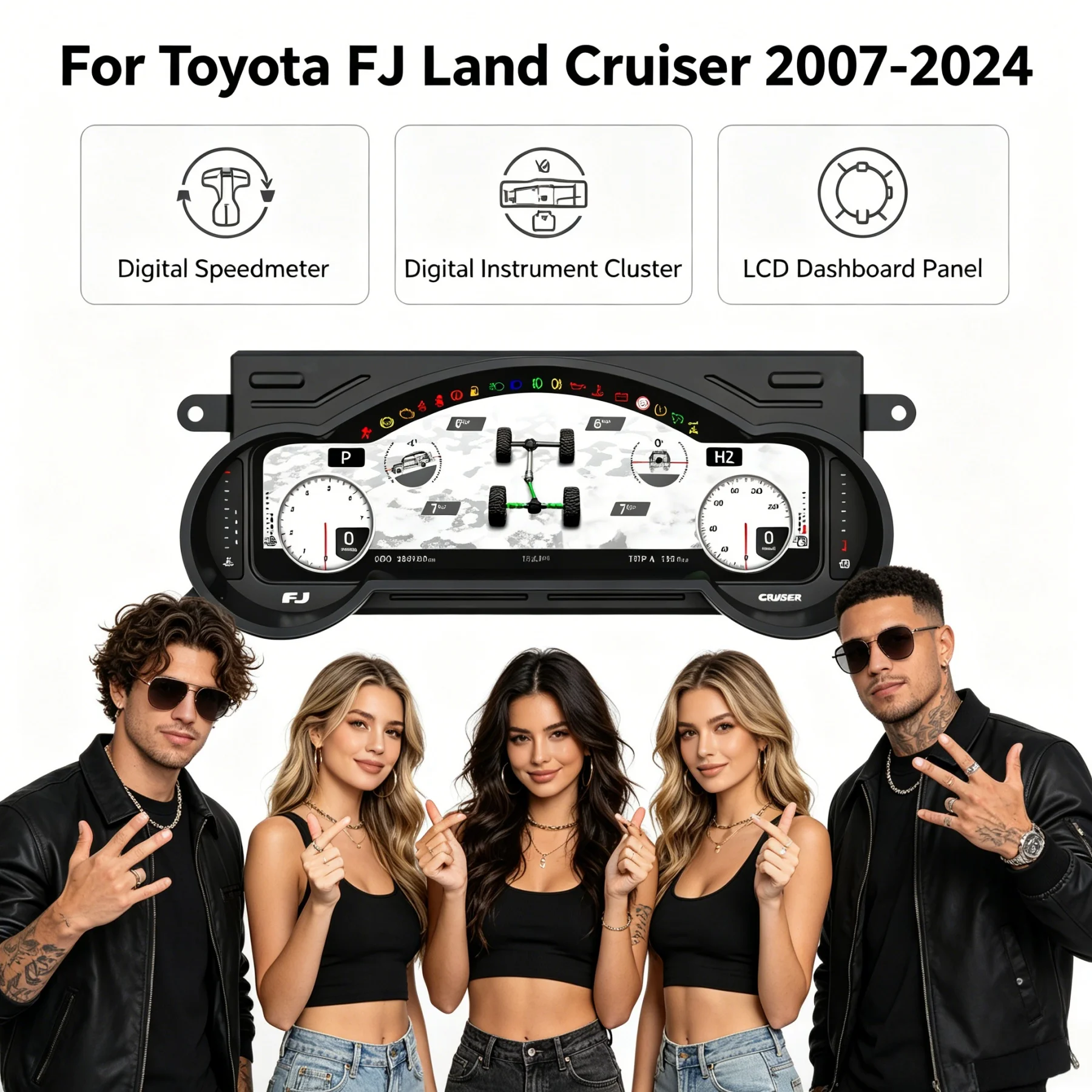 For For Toyota FJ 2007~2024 Instrument Display Speed Meter LCD Instrument Cluster Car Radio Multimedia Player GPS Navigation
For For Toyota FJ 2007~2024 Instrument Display Speed Meter LCD Instrument Cluster Car Radio Multimedia Player GPS Navigation