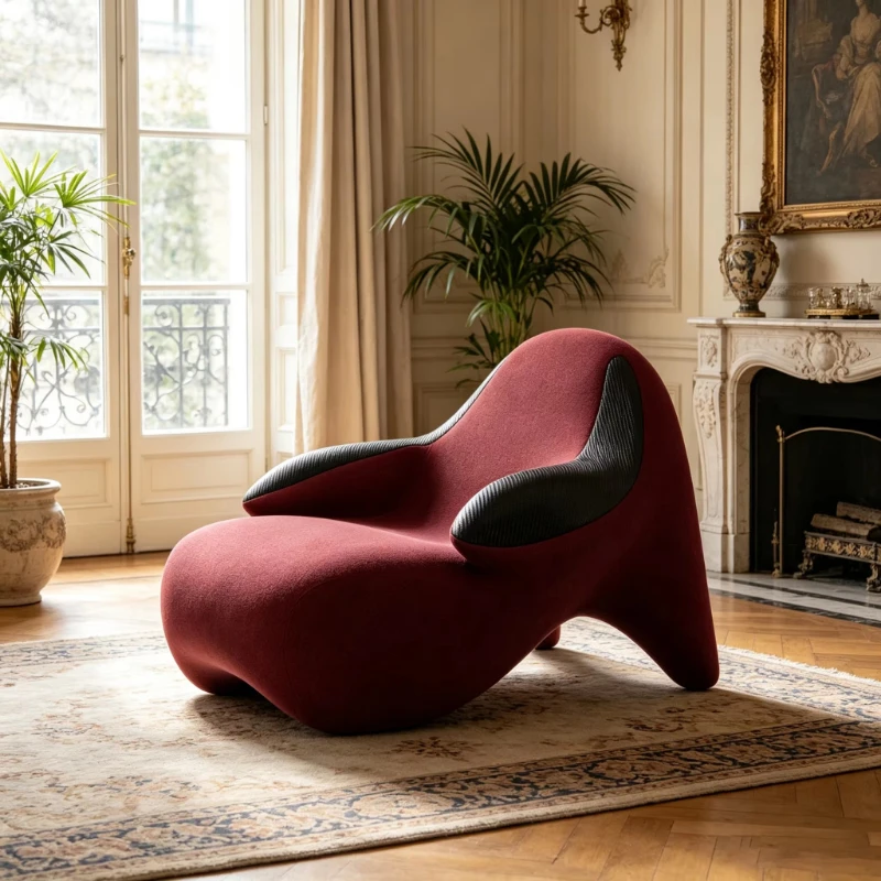 Modern designer fiberglass upholstered chairs with upholstered fabrics
Modern designer fiberglass upholstered chairs with upholstered fabrics