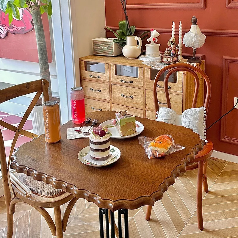 Vintage Cake Shop Wave Red Oak Square Table Industrial Baking Dessert Shop American Solid Wood Square Table
Vintage Cake Shop Wave Red Oak Square Table Industrial Baking Dessert Shop American Solid Wood Square Table