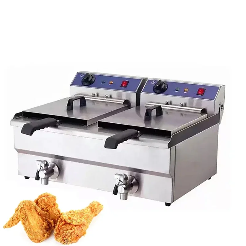 Industrial Countertop 1 Can 1 Basket Type Fried Chicken Machine Stainless Steel Electronic Fryer
Industrial Countertop 1 Can 1 Basket Type Fried Chicken Machine Stainless Steel Electronic Fryer